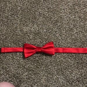 Red Satin Bow Tie